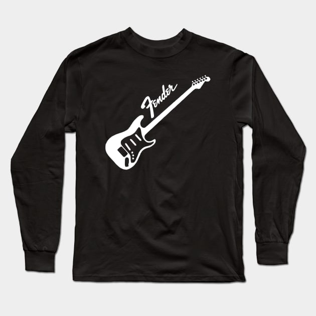 Fender Guitar Long Sleeve T-Shirt by Sarukaku